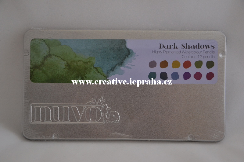 pastelky Nuvo Dark Shadows -  akvarel 12 bar.